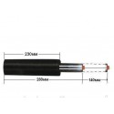 Газлифт пневмопатрон для кресла стула 4 КЛАСС 235 мм черный средний